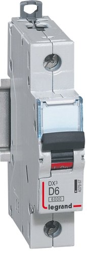 Выключатель автоматический Legrand DX3-E 6000 1п 6А D 10кА картинка